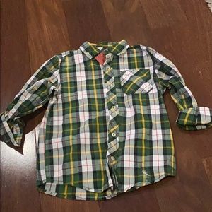 Arizona Boys plaid shirt size 5 NWT
